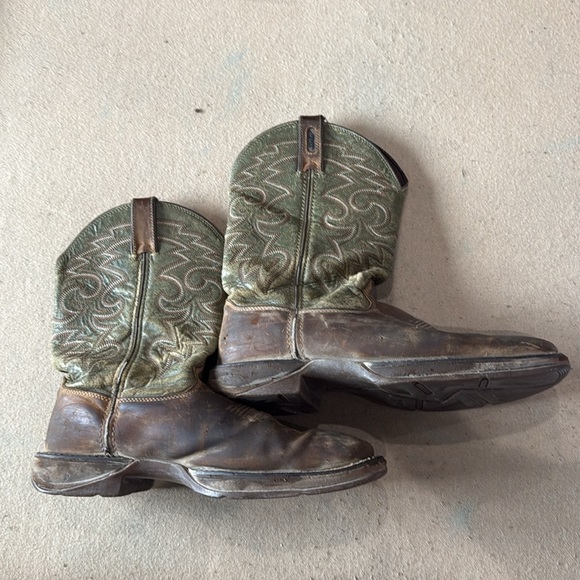 Durango Olive and Chestnut Western Boots - Picture 2 of 7